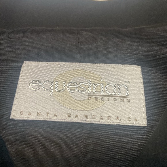 EQUESTRIAN DESIGNS Santa Barbara CA Black Embellished Size L Jacket - Picture 11 of 13
